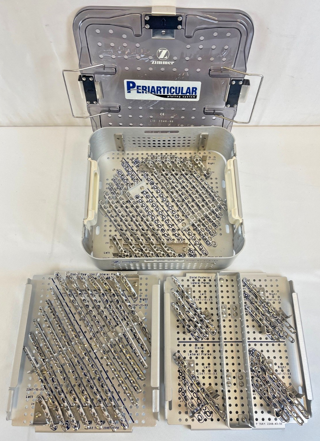 Zimmer 2348-30 Periarticular Instrument Set w/ 2348-40-50 Fibula Set Orthopedics