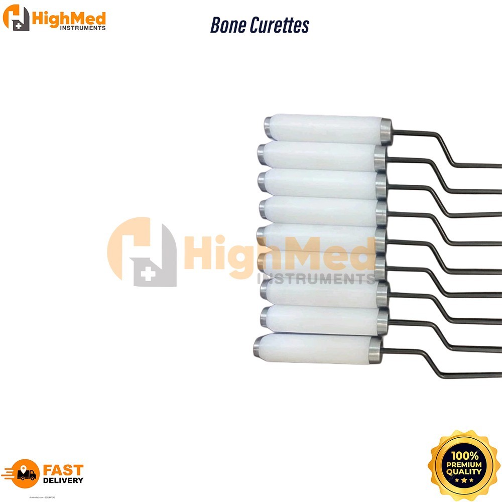 Bayoneted Bone Curettes 9 Pcs Ortho Spine Instruments Best Quality