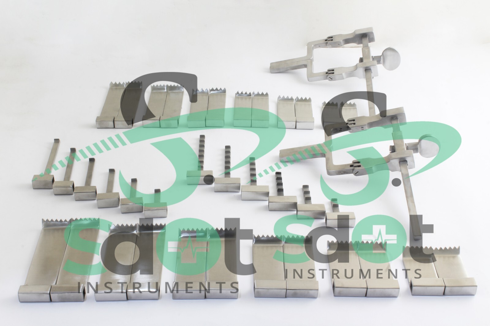 McCulloch Micro Discectomy Lumbar Retractor 38 PCs Silver Set By SdOt Instrument