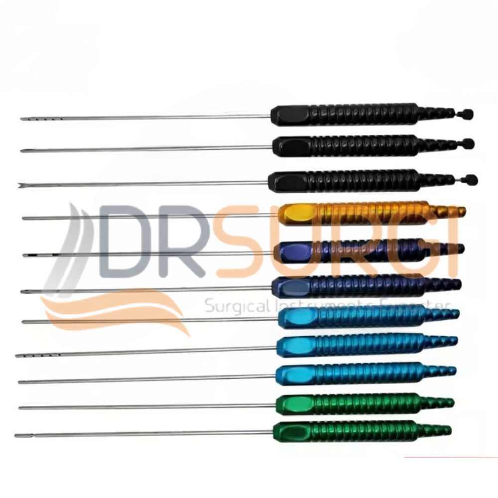 Fixed Handle Liposuction Cannulas 11 Pcs Set of Surgical Instrument