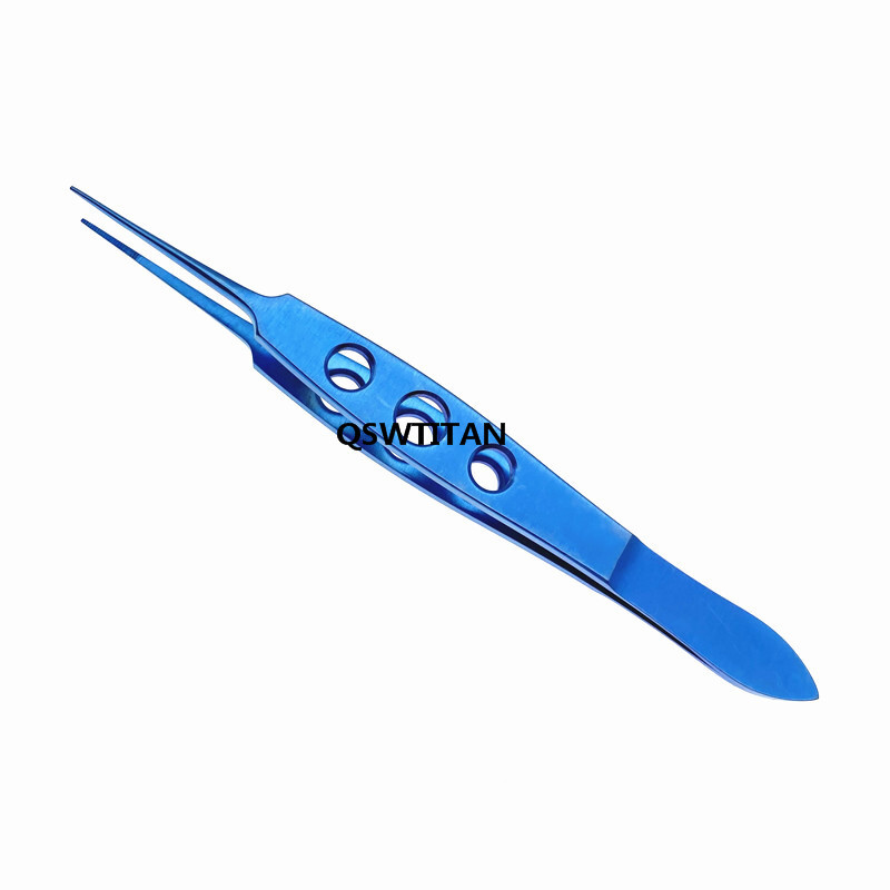 1pc Ophthalmic Tissue Forceps serrated tips Conjunctiva Tweezers