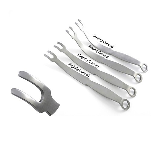 PCL Retractor Slightly Curved & Strong Curved 5 mm 10 mm Gap 5 mm 4 PCs Set