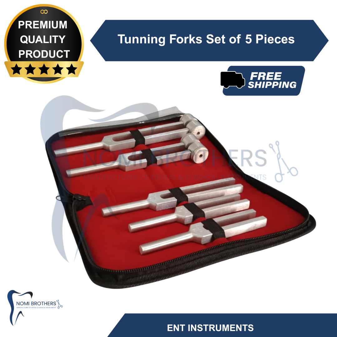 Tuning Fork Set of 5 For Healing Therapy Medical surgical diagnostic instruments