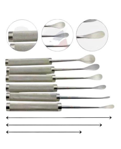 Cobb Spinal Elevators Curved Set Of 6 Orthopedic Surgical Instruments CE FDA