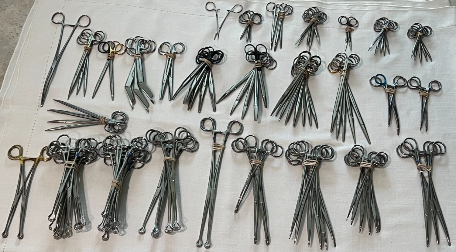 Assorted Lot of 119 Various Brand & Size Of OR Medical Surgical Instruments, S.S