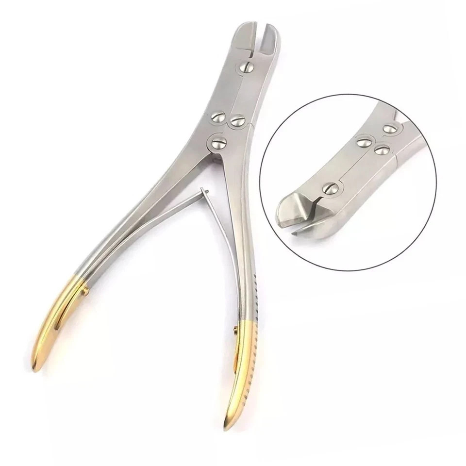 TC Pin & Wire Cutter 7″ Orthopedic Surgical Instruments Gold Handle