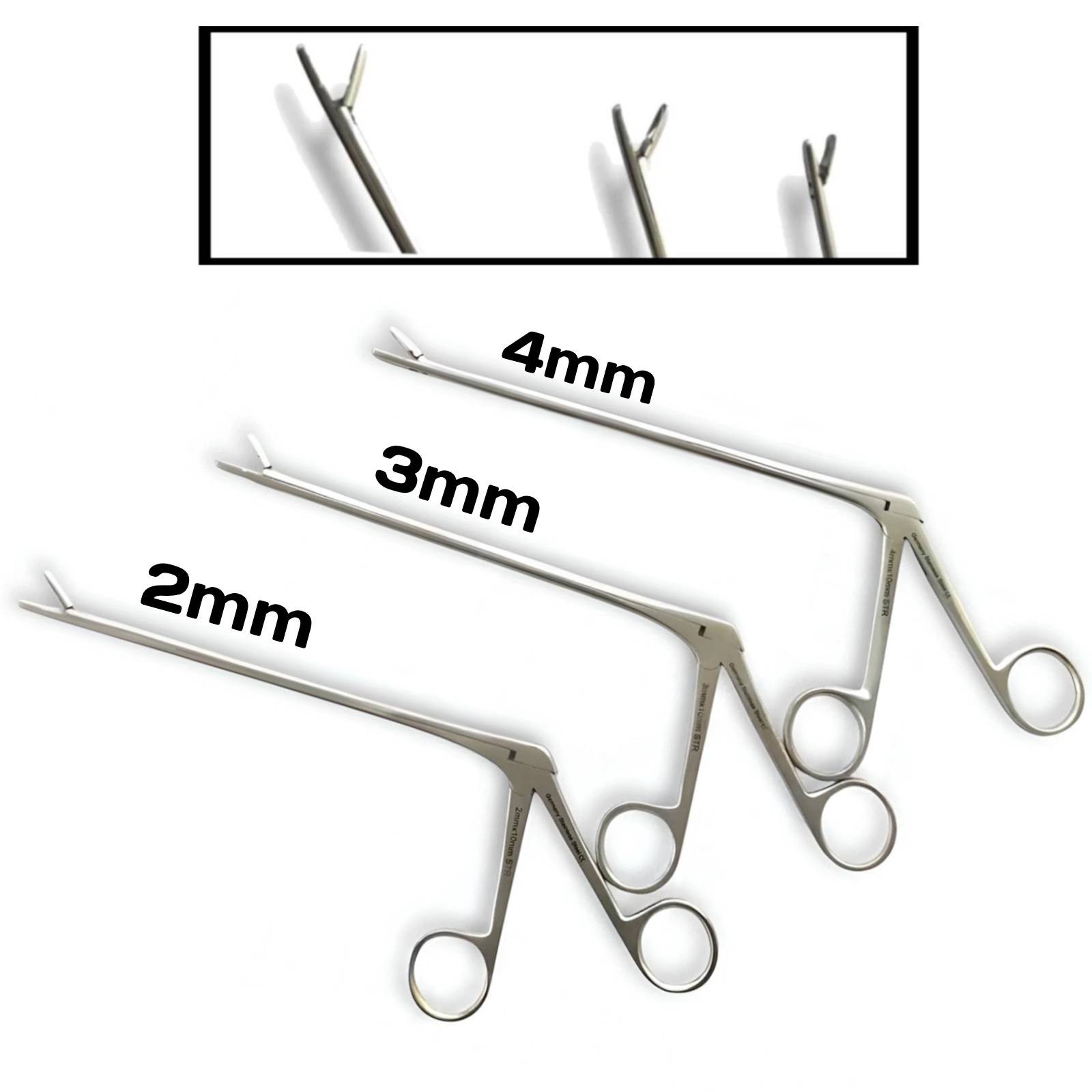 Laminectomy Rongeurs 7” STR 2,3 & 4mm Set of 3 Pcs Spine Orthopedic Instruments