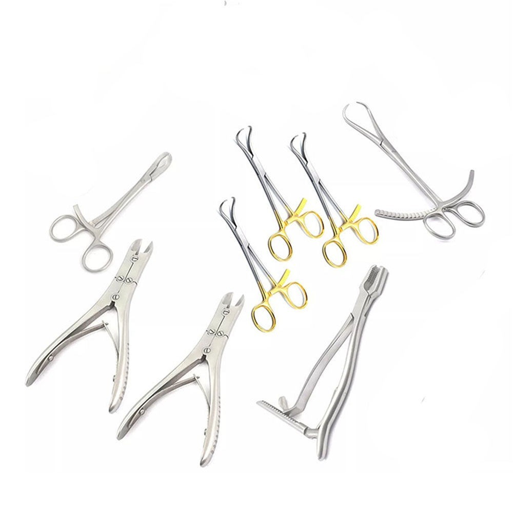 13 Pcs Orthopedic Instrument Set Stainless Steel Reusable Surgical Clinic Kit