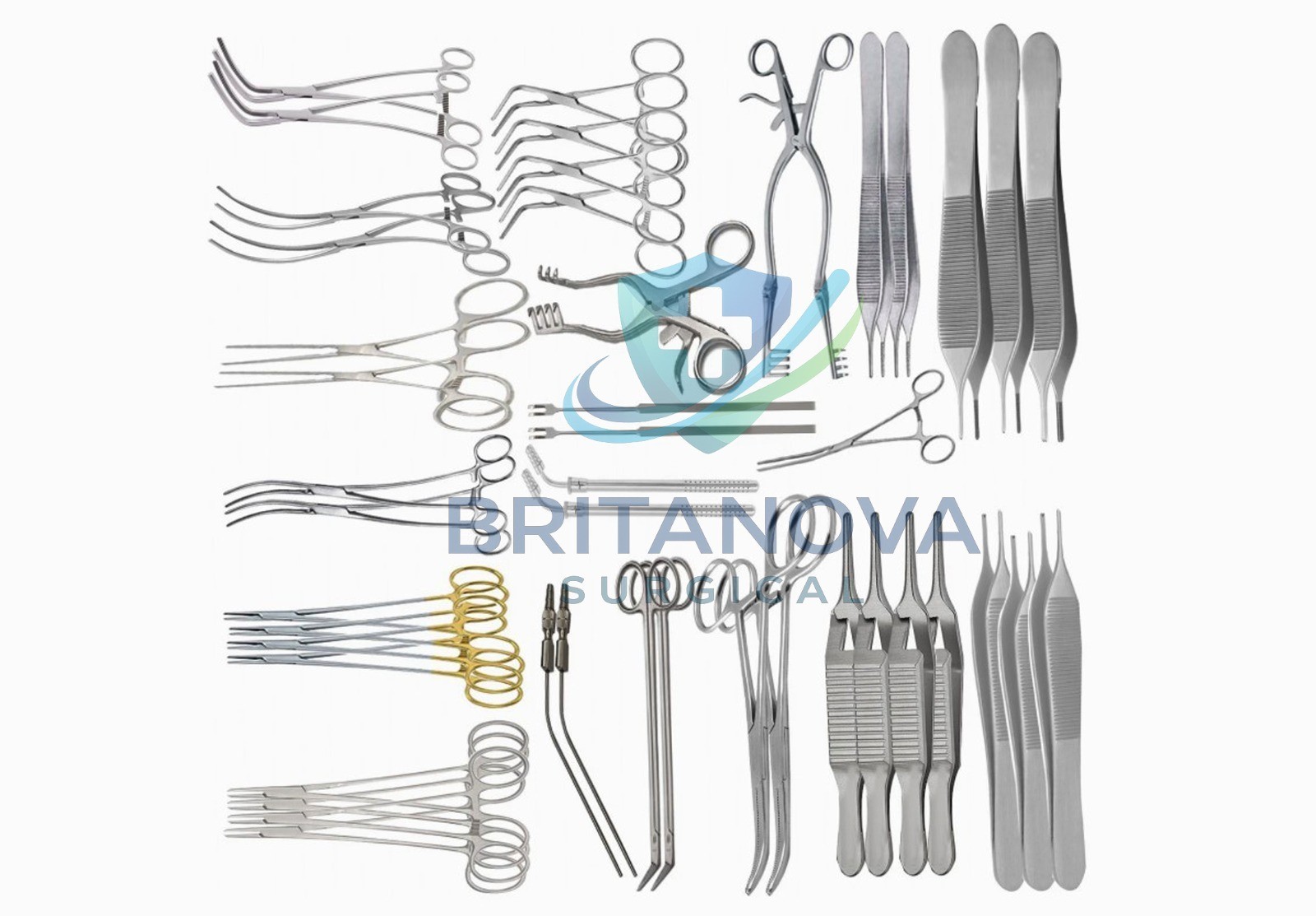 52 PCS Complete Vascular Surgery Set – CE Certified Surgical Instruments