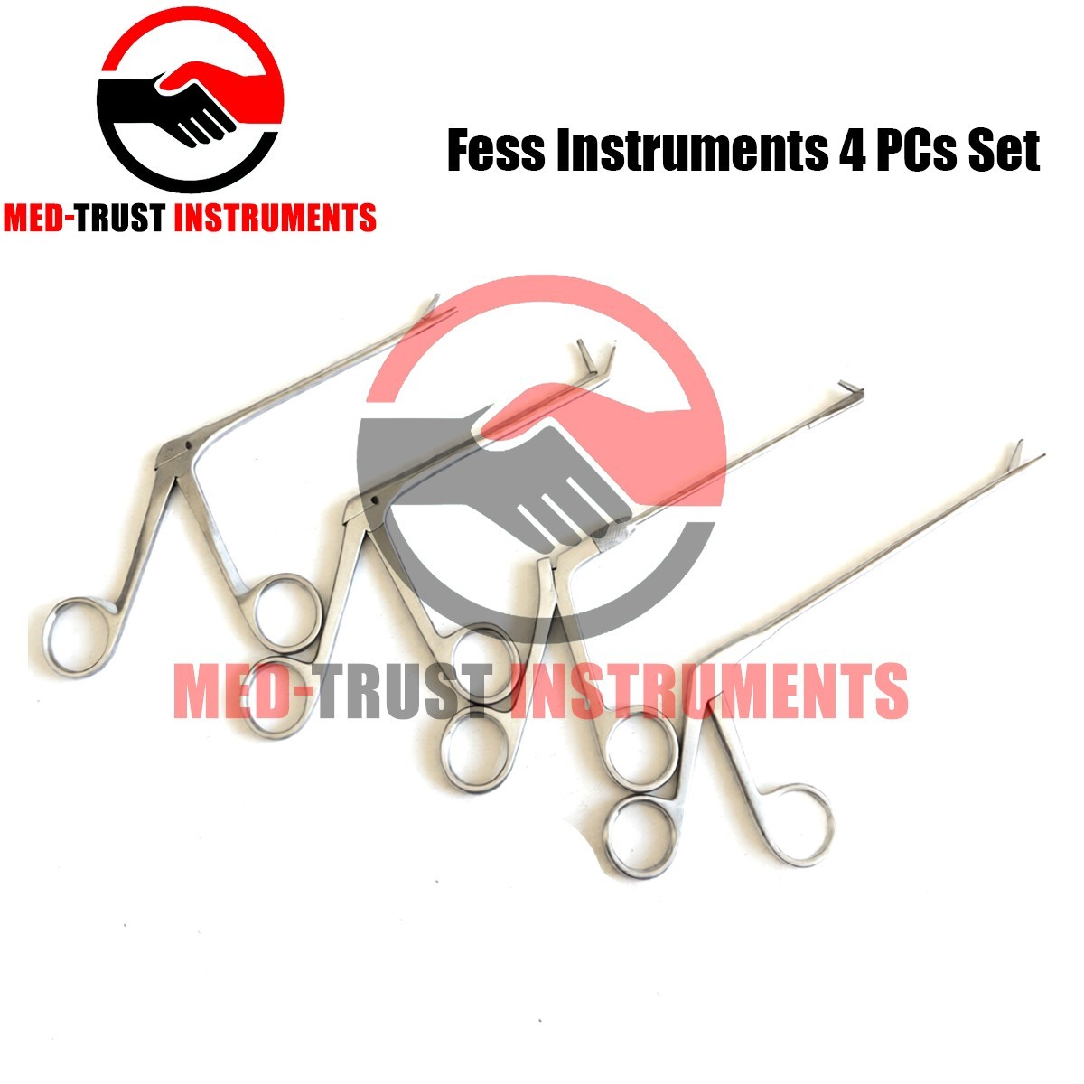 Fess Instruments 4 PCs Set Endoscopic Sinus Surgery ENT Instruments