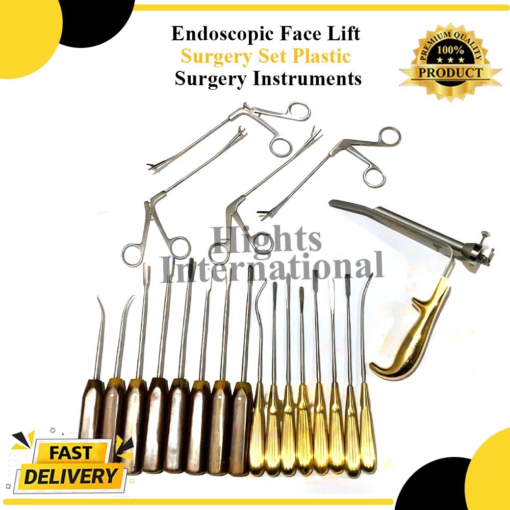 Endoscopic Face Lift Surgery Set Plastic Surgery Instruments IN high quality