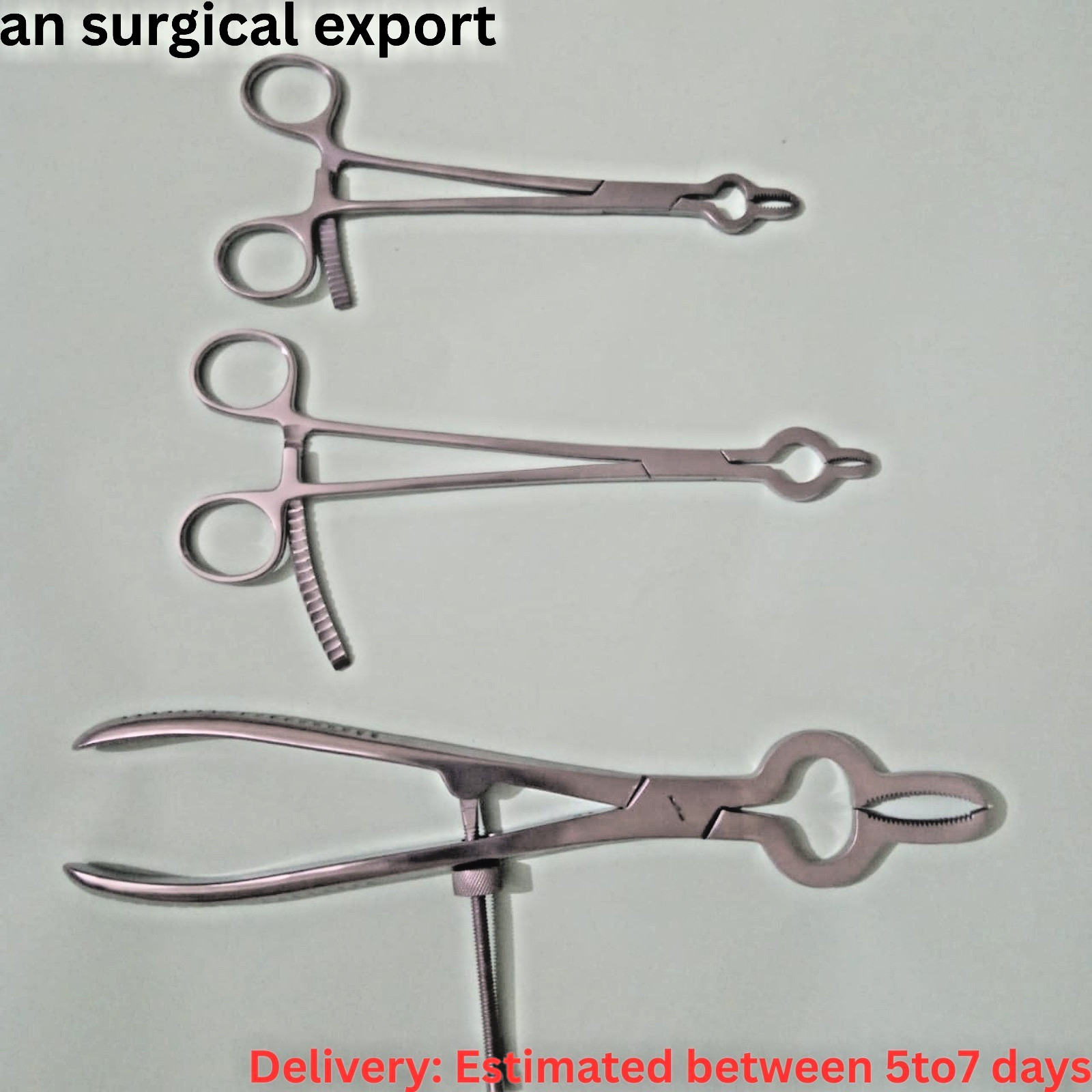 3 pc Innomed Durham Bone Reduction Clamp 7″ 8″ 10.25″ Speedlock Surgical Orthope