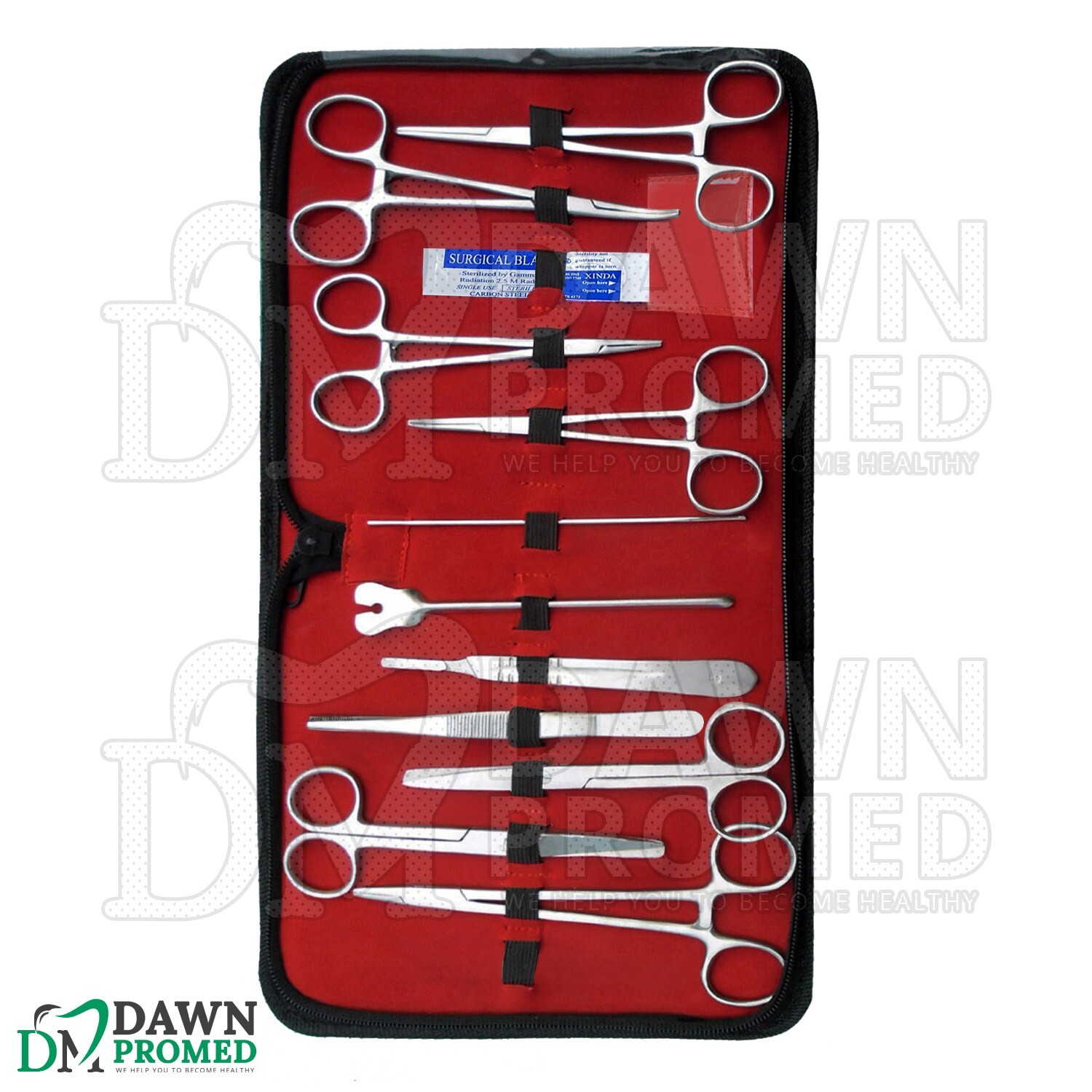 12 Pcs Military Surgical Instruments Kit Emergency First Aid Set With FREE Case