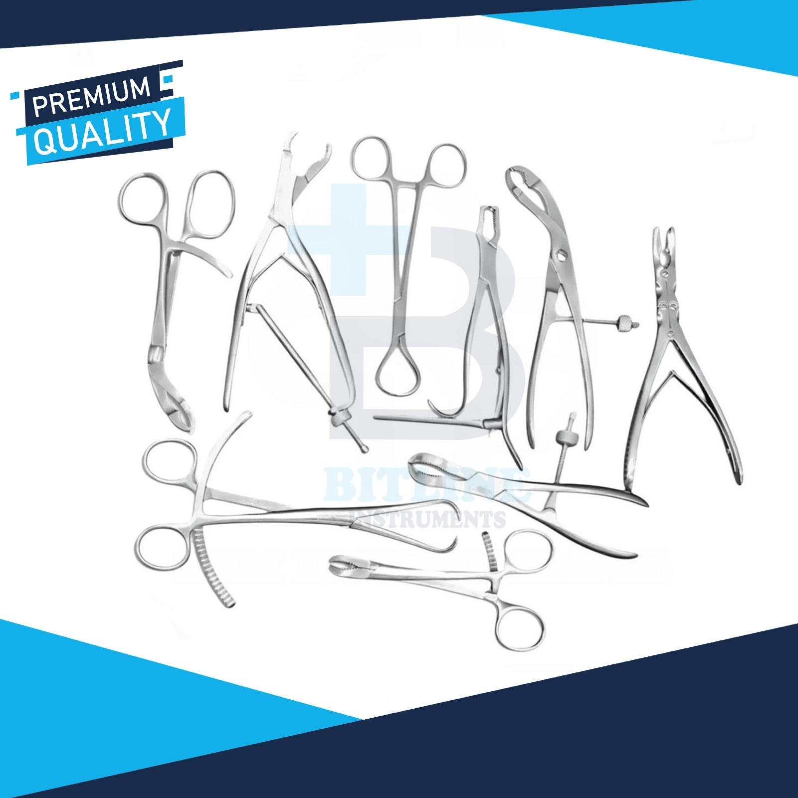 Assorted Orthopedic Set of 9 Pcs Surgical Orthopedic Instruments