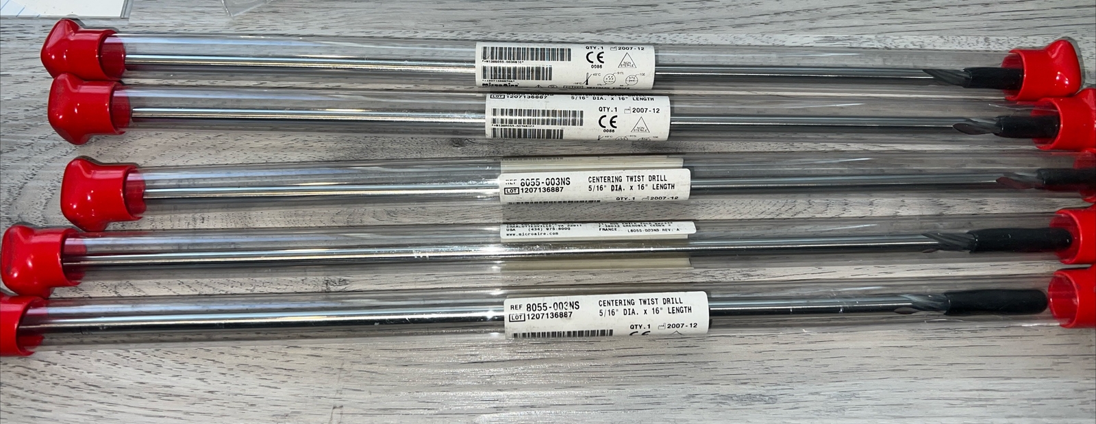 MicroAire 8055-003NS Twist Drill Bit Lot of 5