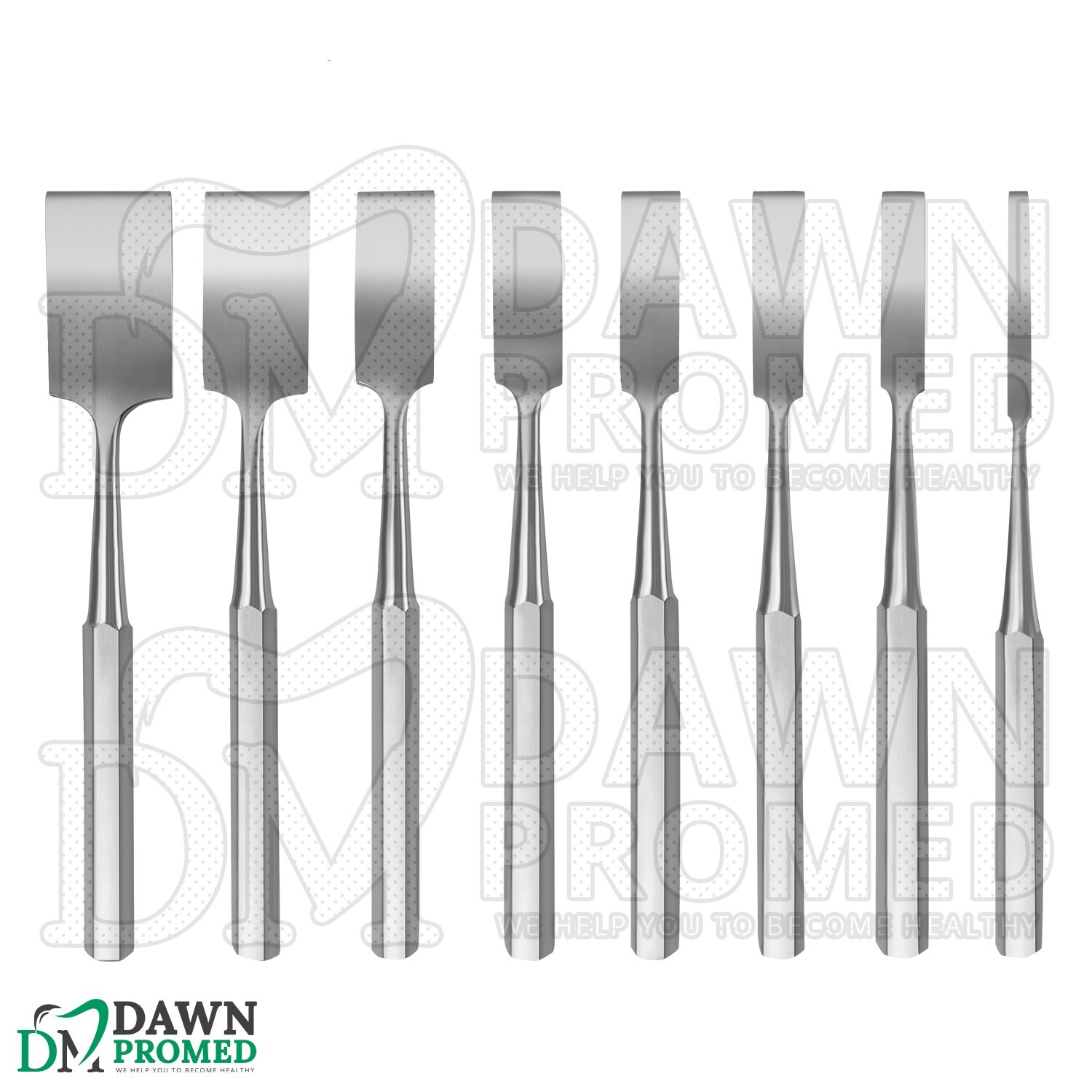 8 Pcs Hibbs Chisel Set Orthopedic Surgical Medical Instruments German Grade