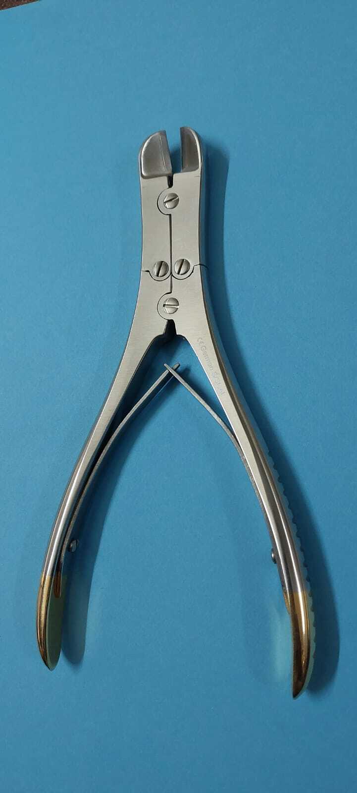 Wire Cutter 7″ Double Action Golden Handle T.C Tipp Surgical Instrument ortho