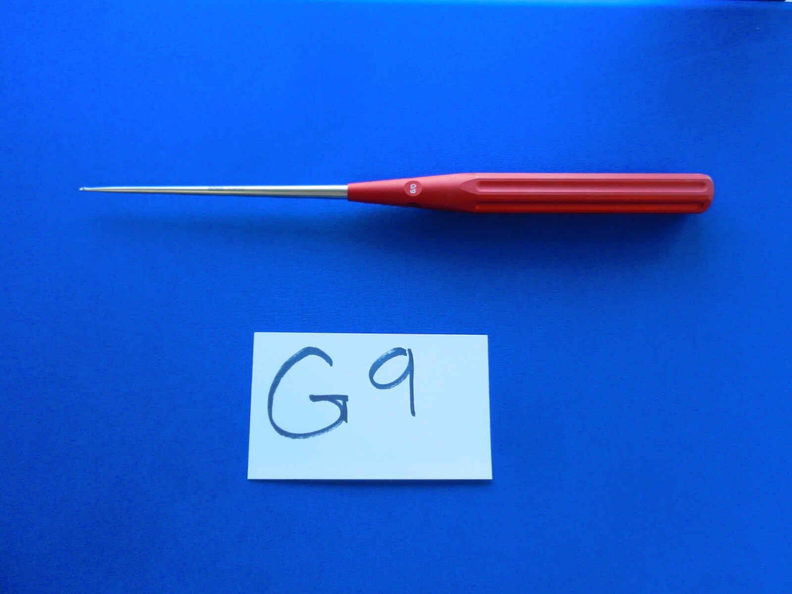 G9 Boss Surgical 70-8720 Straight Lumbar Curette Red 6/0 13-3/4″