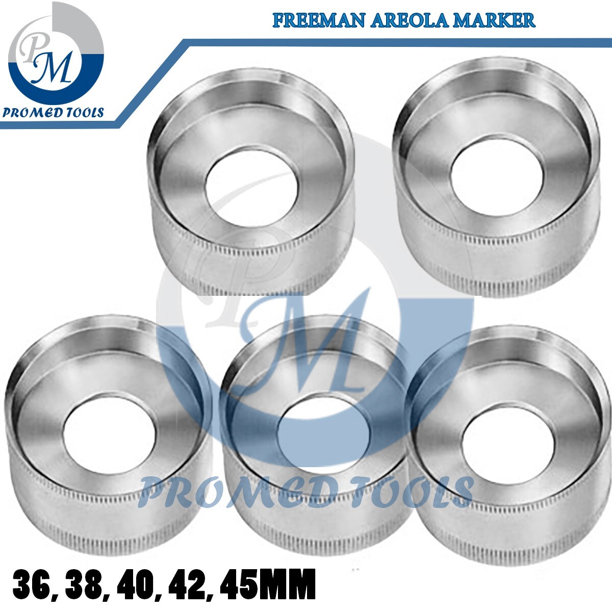 Set of 5 Freeman Areola Marker, Breast Markers, Breast Instruments