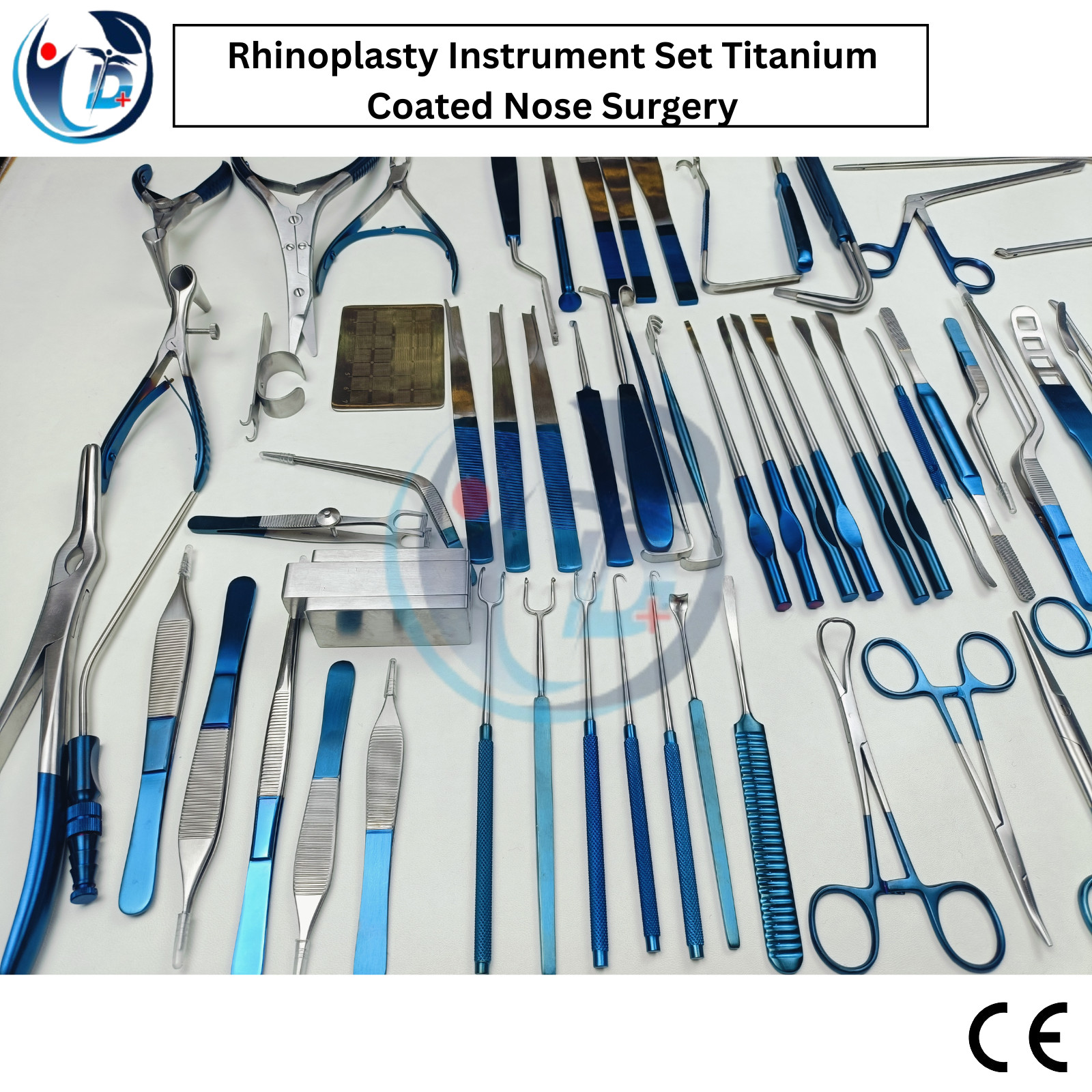 New Rhinoplasty Instruments Set Titanium Coated Nose Surgery Quality Instruments