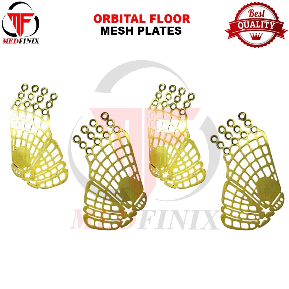 Orbital Floor (Eye) Mesh Plates Titanium Left , Right 4 Pcs