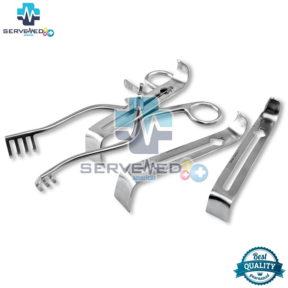 Henley Self Retaining Retractor With 3 Center Blades Surgical Orthopedics A+