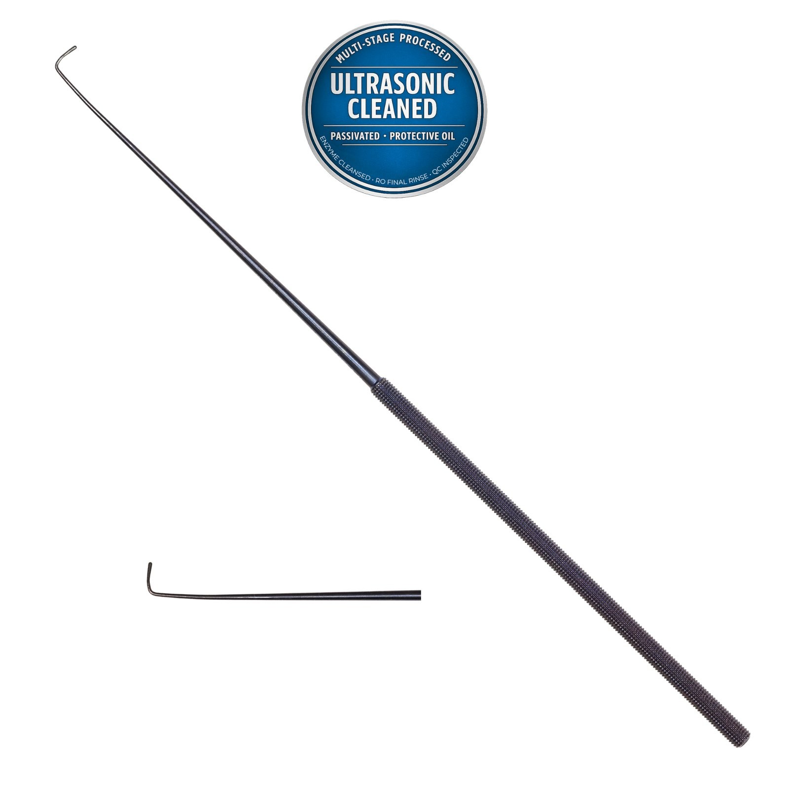 Jarit 277-277TI Rhoton-Type Ball Dissector, Angled 90°, #14, Titanium, 7-3/8in
