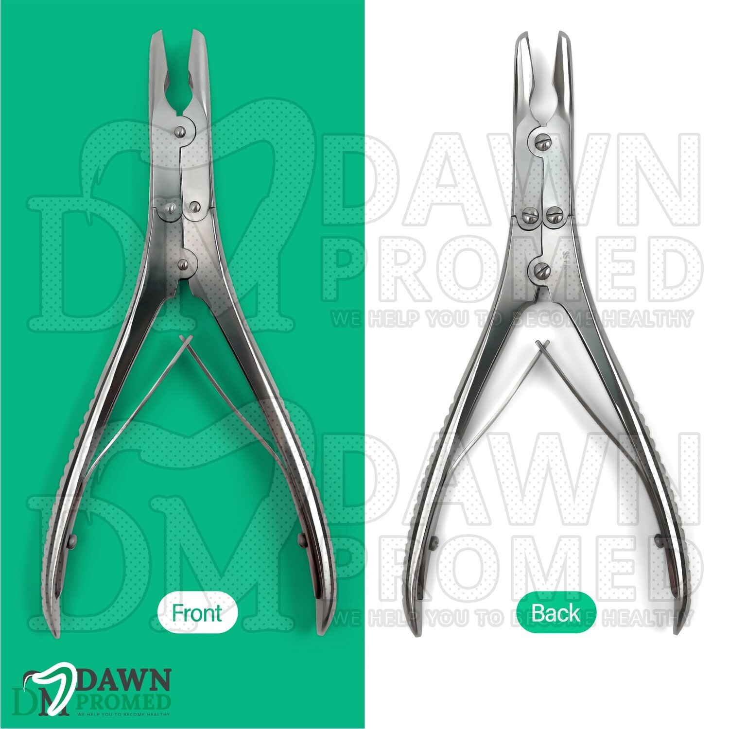 Ruskin Bone Rongeur Curved 3mm Bite 6″ Orthopedic Surgical Instrument German Gr