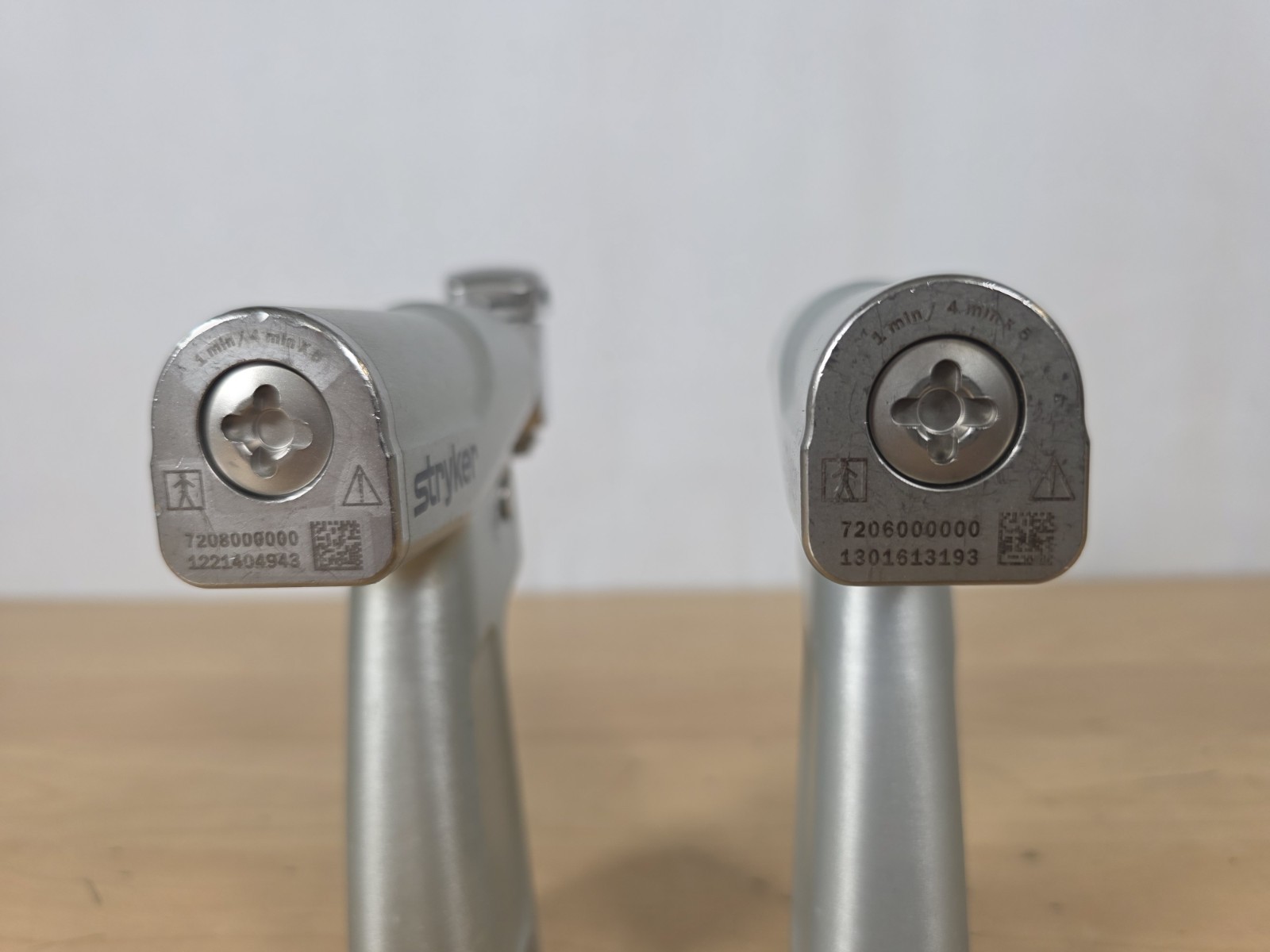 Stryker System 7 Set 2 Handpieces With Batteries/Attachments