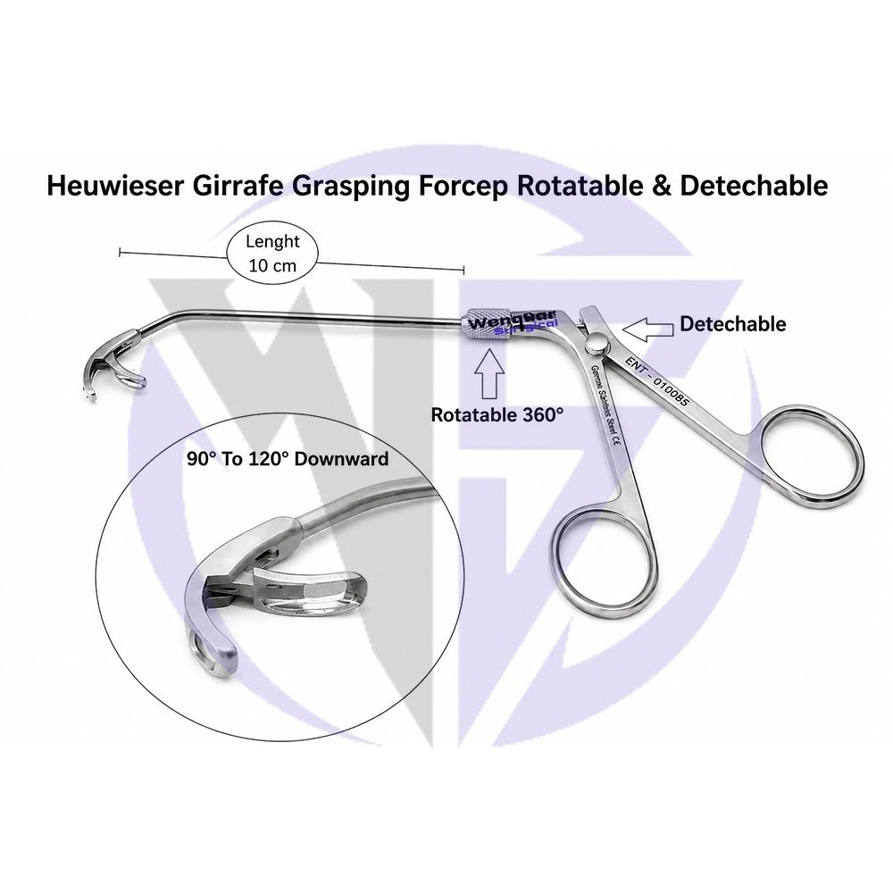 InstrumentsENT Back-Biter Punch Forcep & Girrafe Grasping Forcep ENT