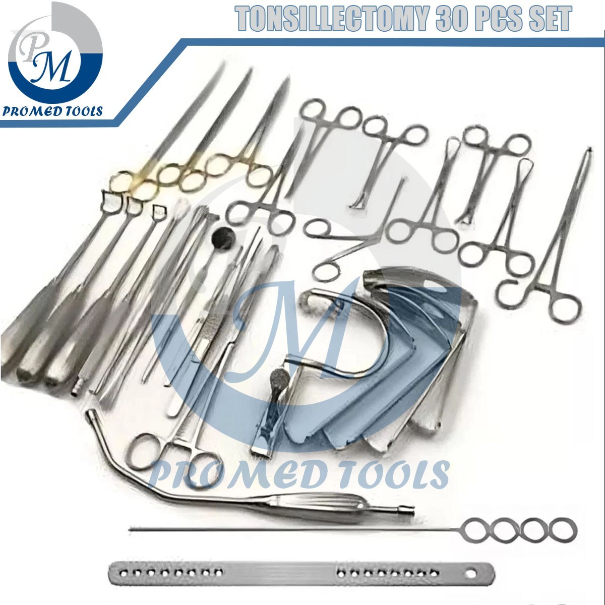 Tonsillectomy and Adenoidectomy 30 Pcs Set Surgical Instruments High Quality