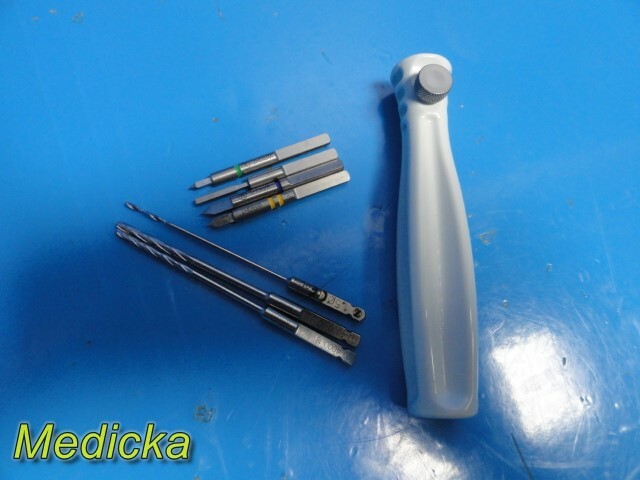 Wright Zimmer Assorted Drill bits/Punches W/ Handle ~ 25394