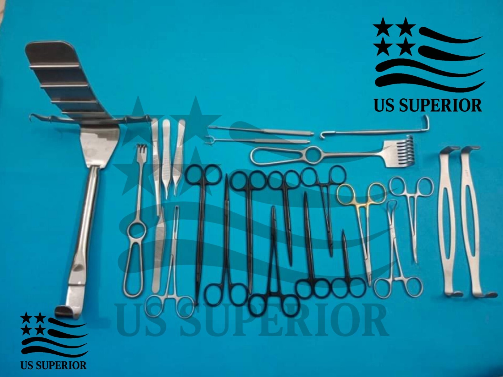 Abdominoplasty Surgical Instruments Set 23PCS German Stainless Steel Plastic S
