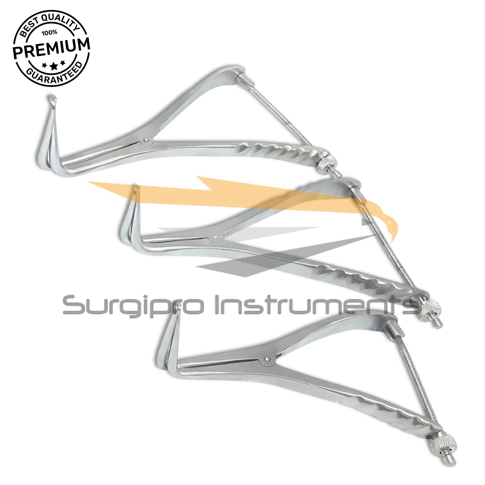 Set of 3 Stifle Distractor with Spinlock 15cm,19cm,21cm orthopedic Instruments