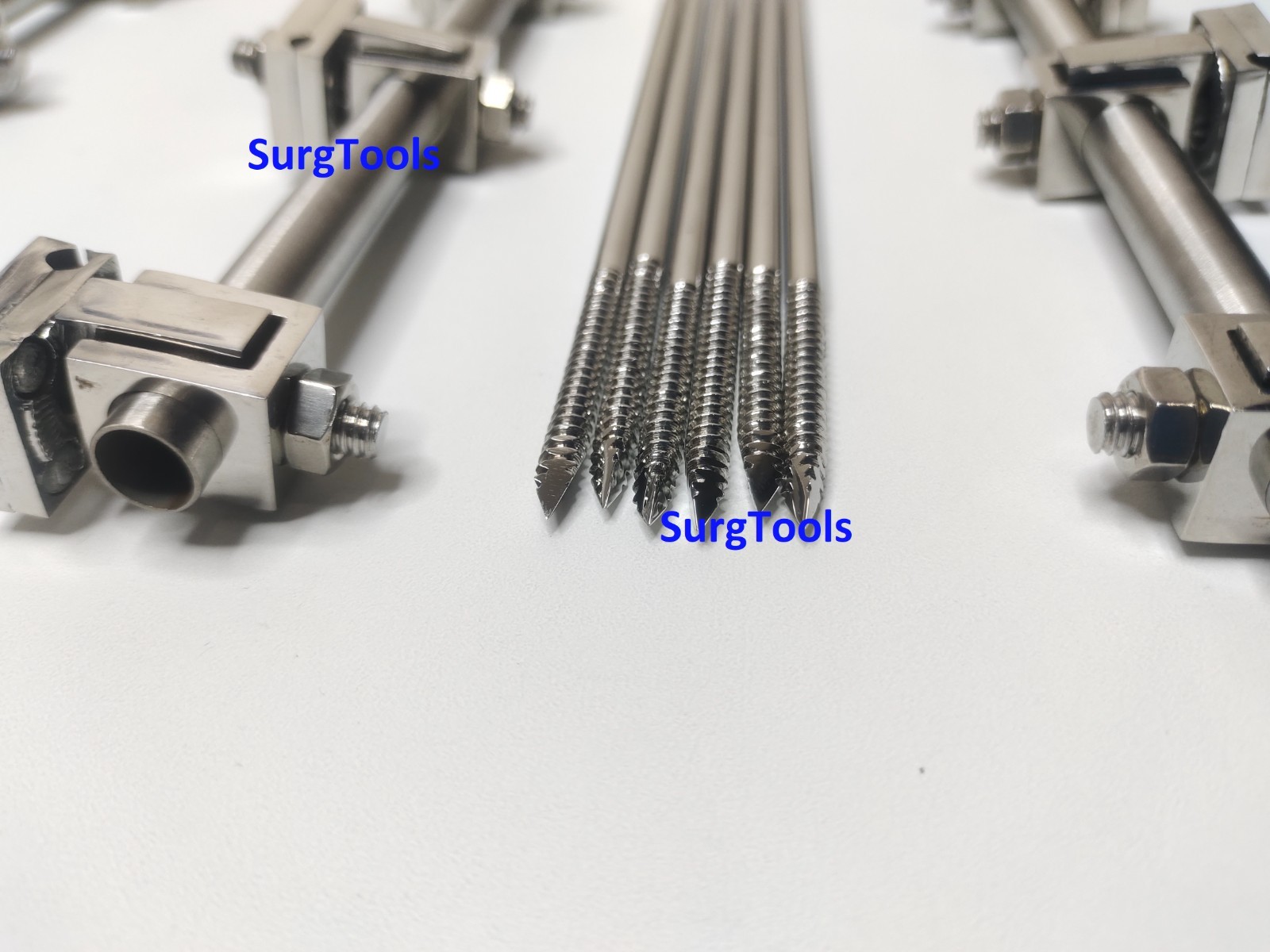 AO External Fixator Set 4.5 for Tibia and 5.0 for Femur 2 Sets Stainless Steel