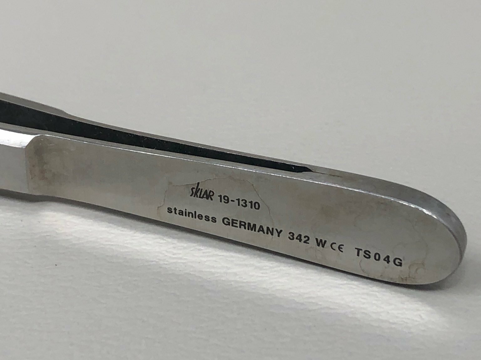 Sklar 19-1310 Tissue Forceps, 1×2 Teeth, Straight, 10″ Length