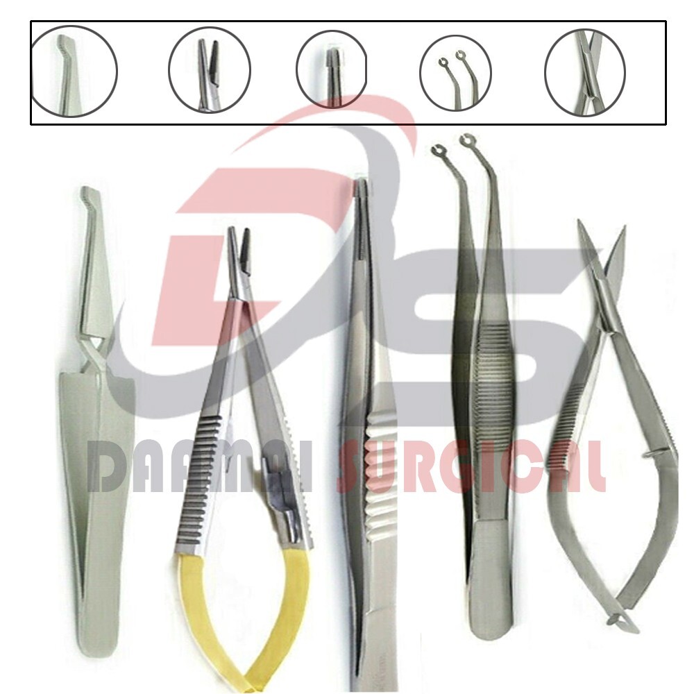 Eyelid Retractors Blepharoplasty Instruments Micro Eye Surgery Ophthalmic Kit
