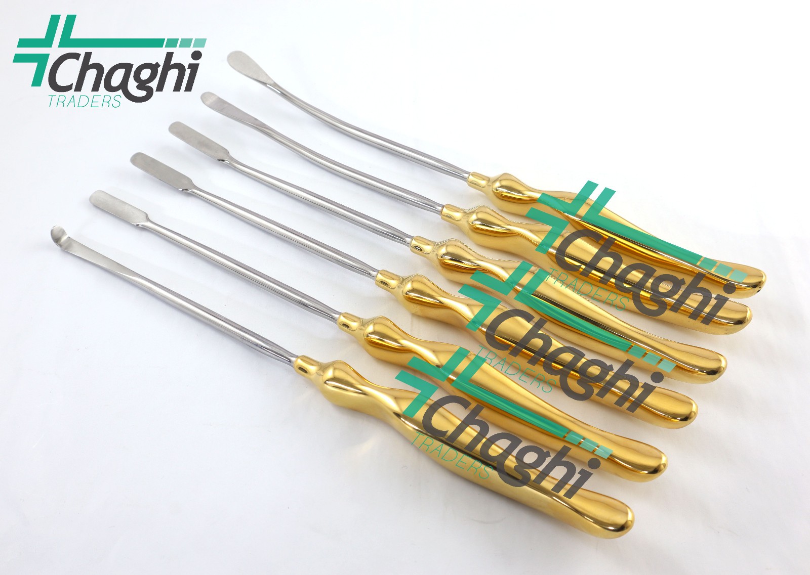 Face Lift Brow lift Dissectors & Elevator 6 PCs Set Plastic surgery instruments