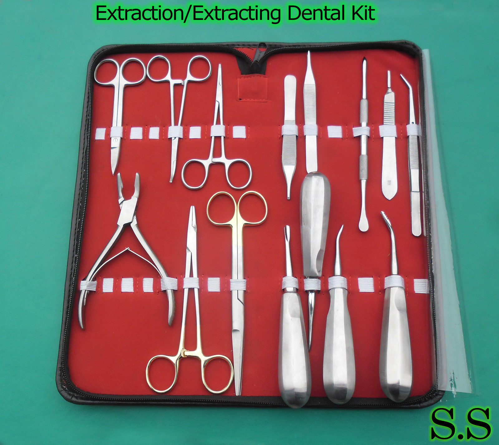 Extraction/Extracting Dental Kit, Stainless Steel, Surgical Dental Instrument