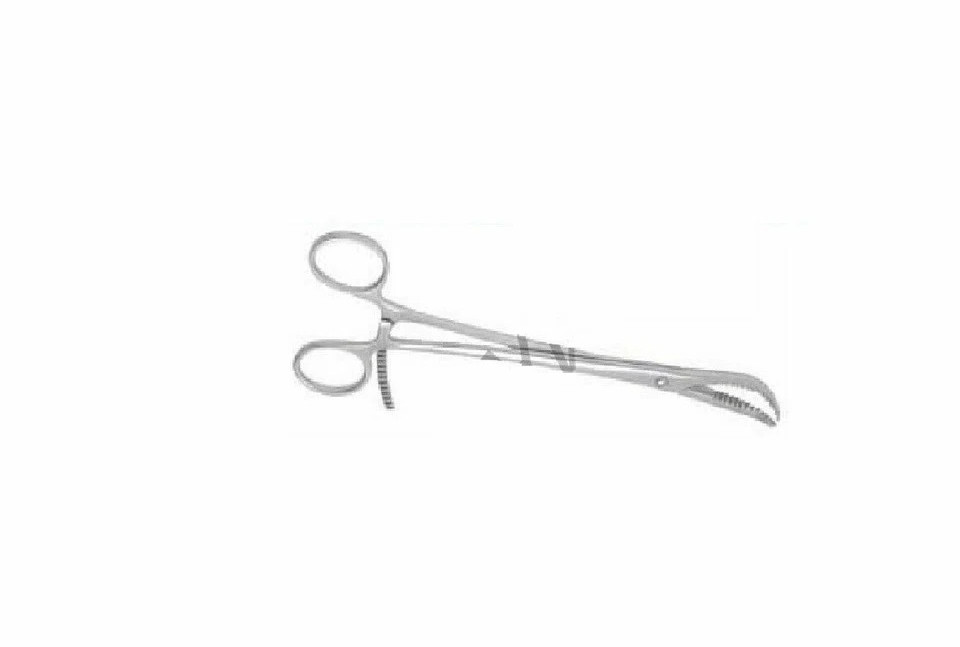Orthopedic Bone Holding Reduction Forceps 170mm Curved Serrated Jaw ratchet lock