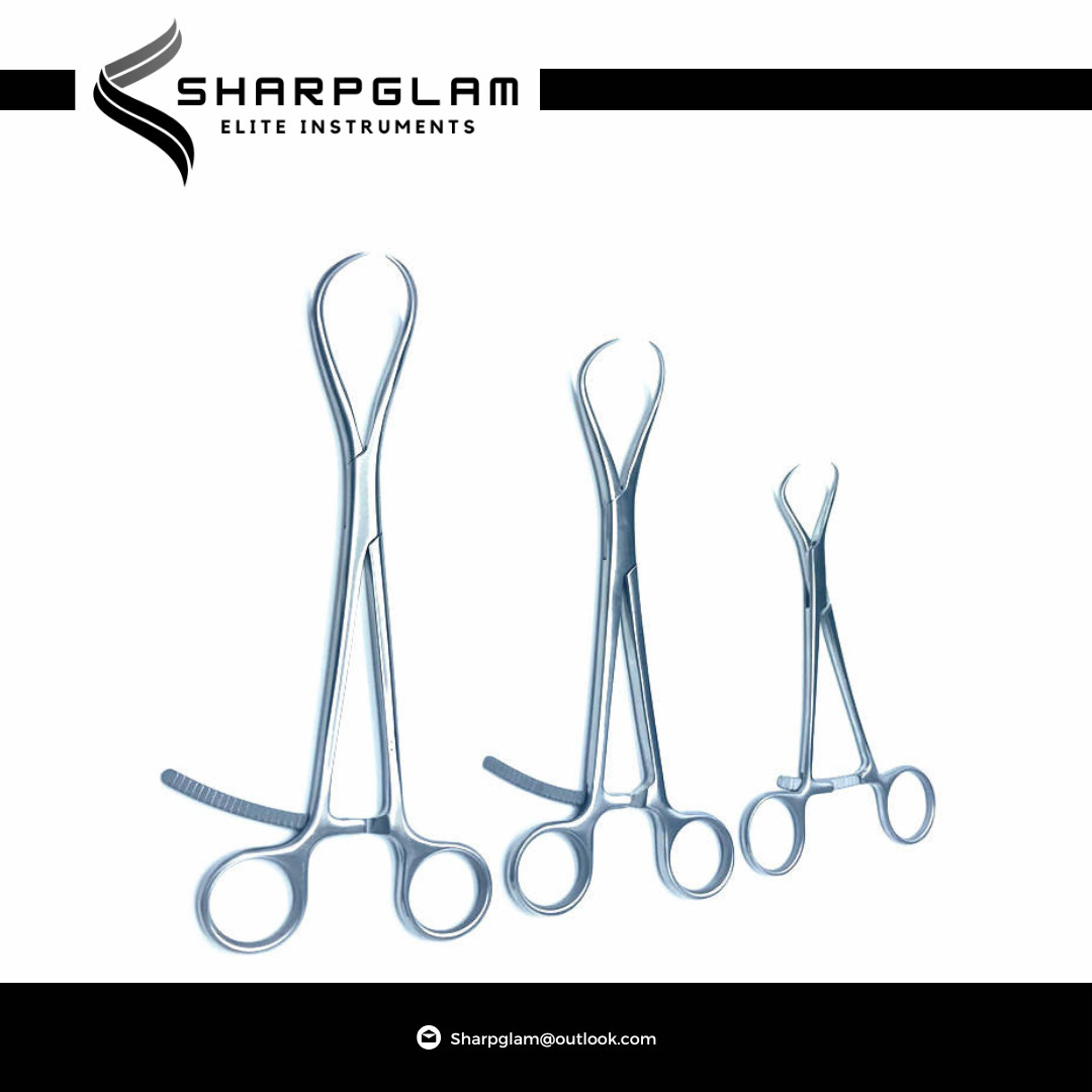 Orthopedic Pointed Bone Reduction Forceps 3Pcs Surgical Instruments German Grade