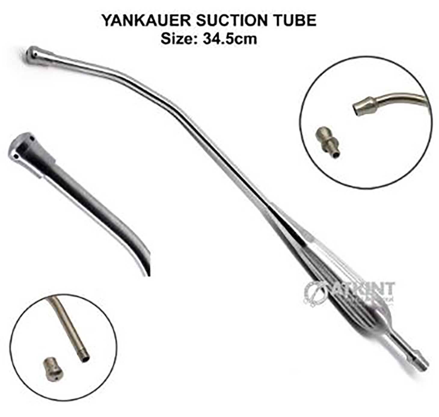 Surgical Yankauer Suction Tube 13.5 inch 34.5 cm SS CE