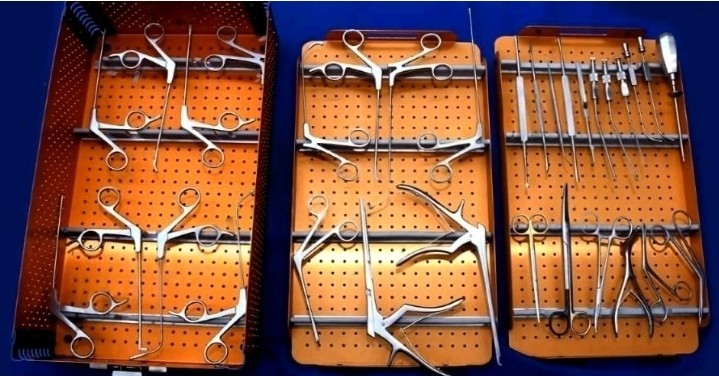 Spinal Surgery Orthopedic Retractor & Pedicle Screw Instrument Set w/ Sterilizat
