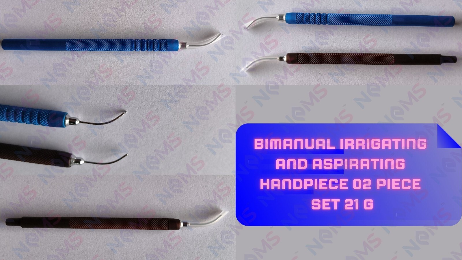 21G Bimanual Irrigating And Aspirating Handpiece 1 Pcs Set For Ophthalmic Inst