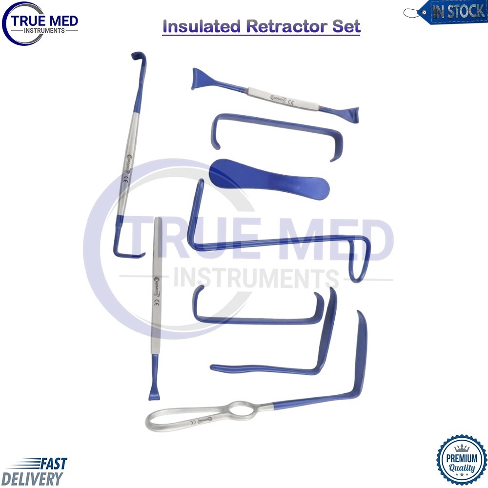 Surgical Insulated Retractor Set Of 9 Pcs Surgical Instruments