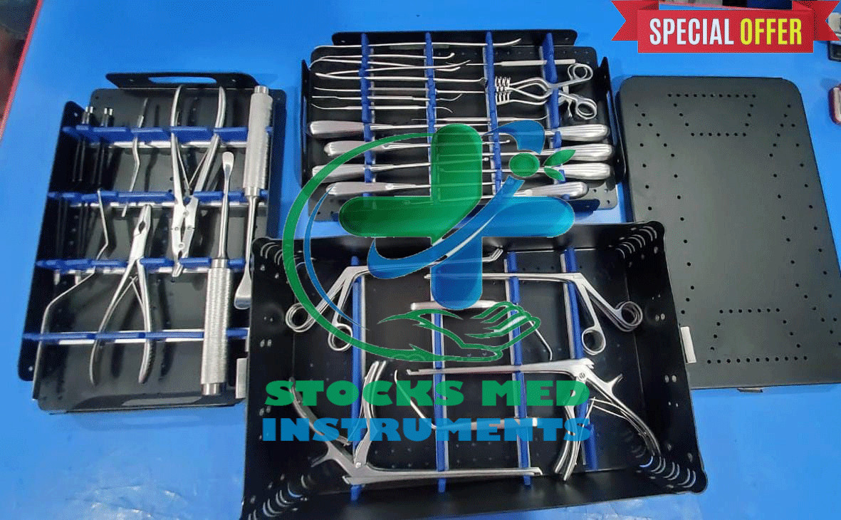 Orthopedic Cervical Spinal Surgery Instrument Set With Alminum Box Best Quality