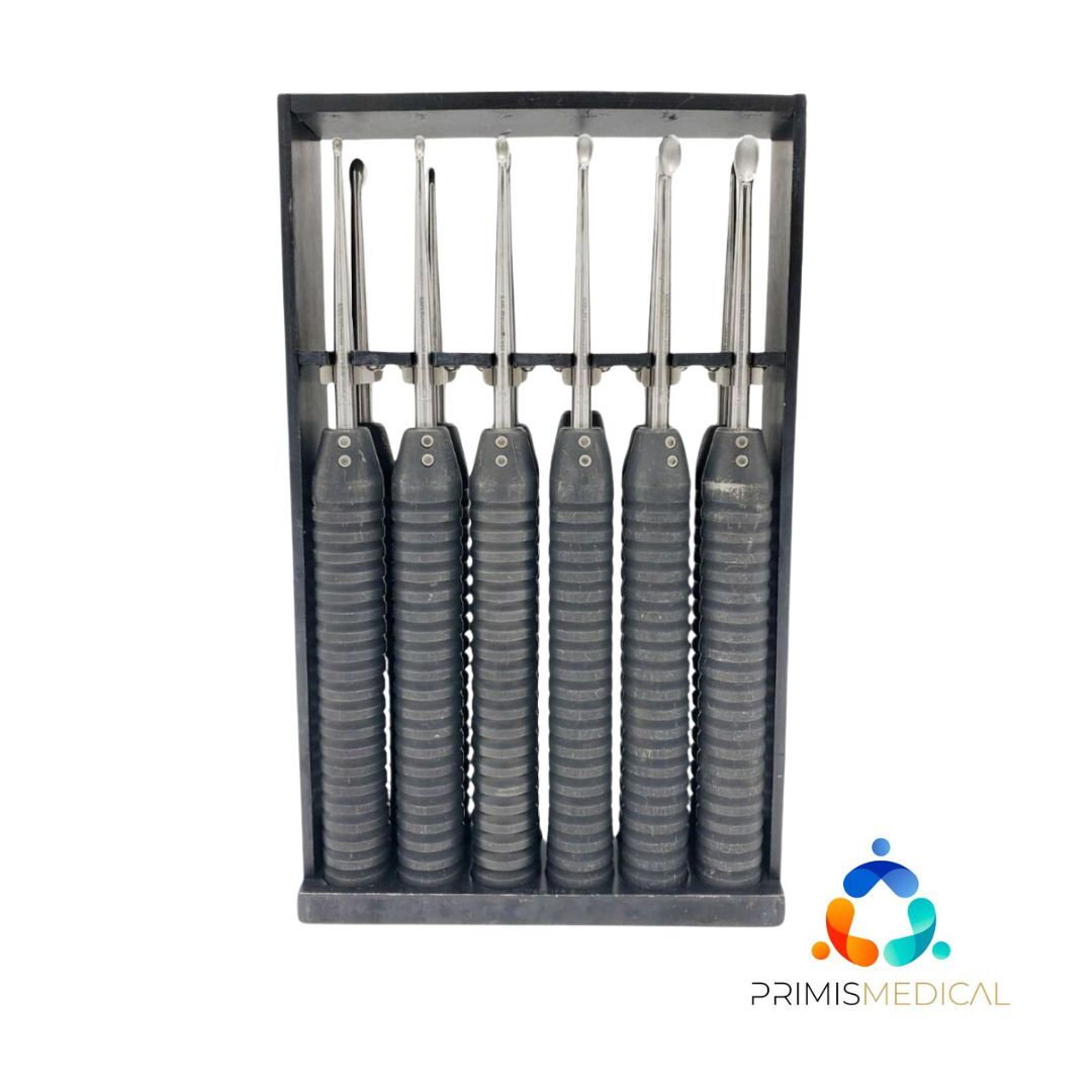 Codman Karlin XL Magnum Cup Curettes Set of 12 – Surgical Instruments, Used