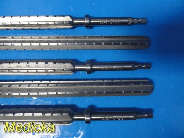 HOWMEDICA Osteonics Cylindrical Reamer Instrument Set (16.5 mm – 21.0 mm)~ 37873