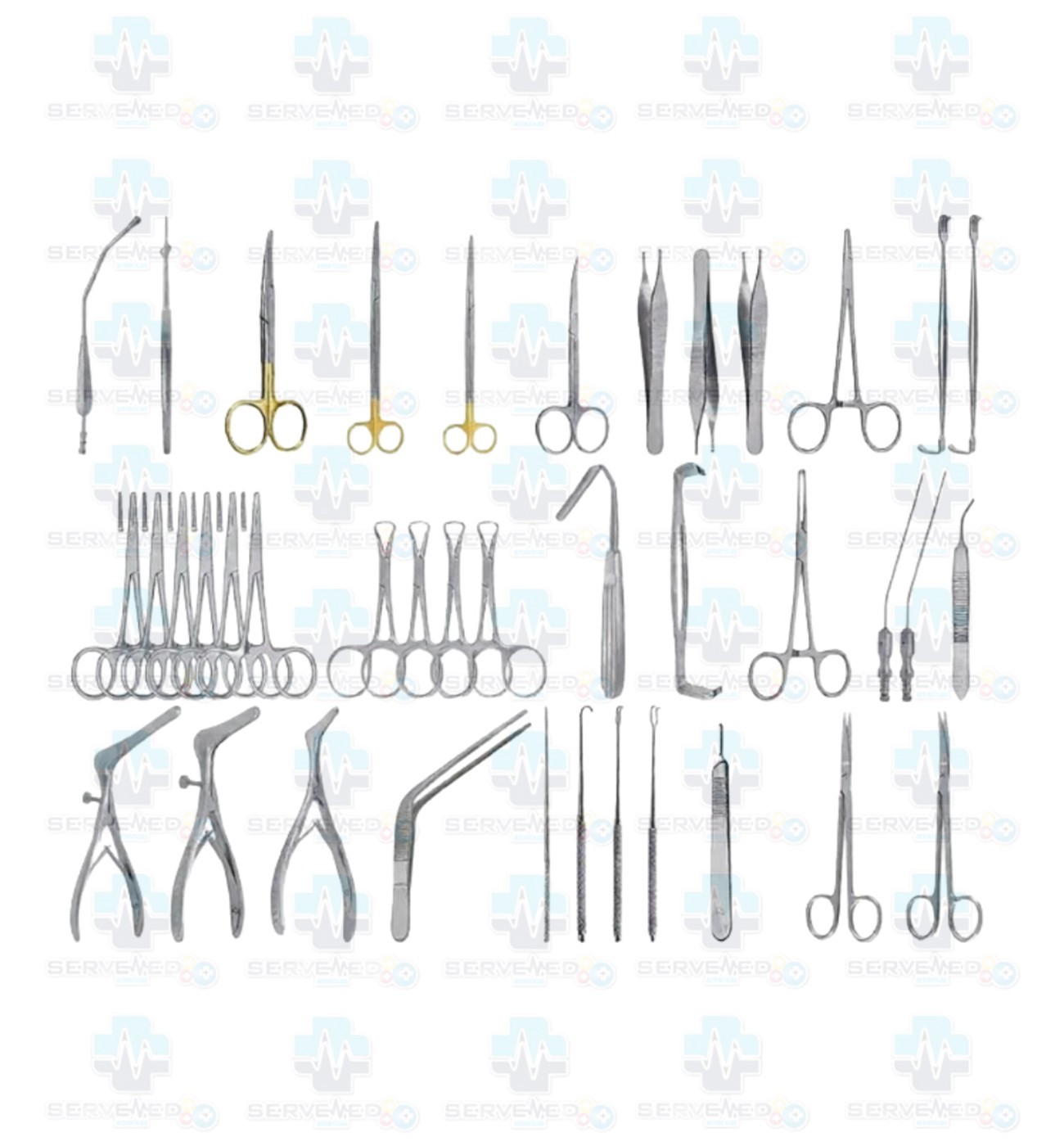ENT Nasal Surgery Instrument Set 40 Pcs Basic Surgical Tools German Stainless