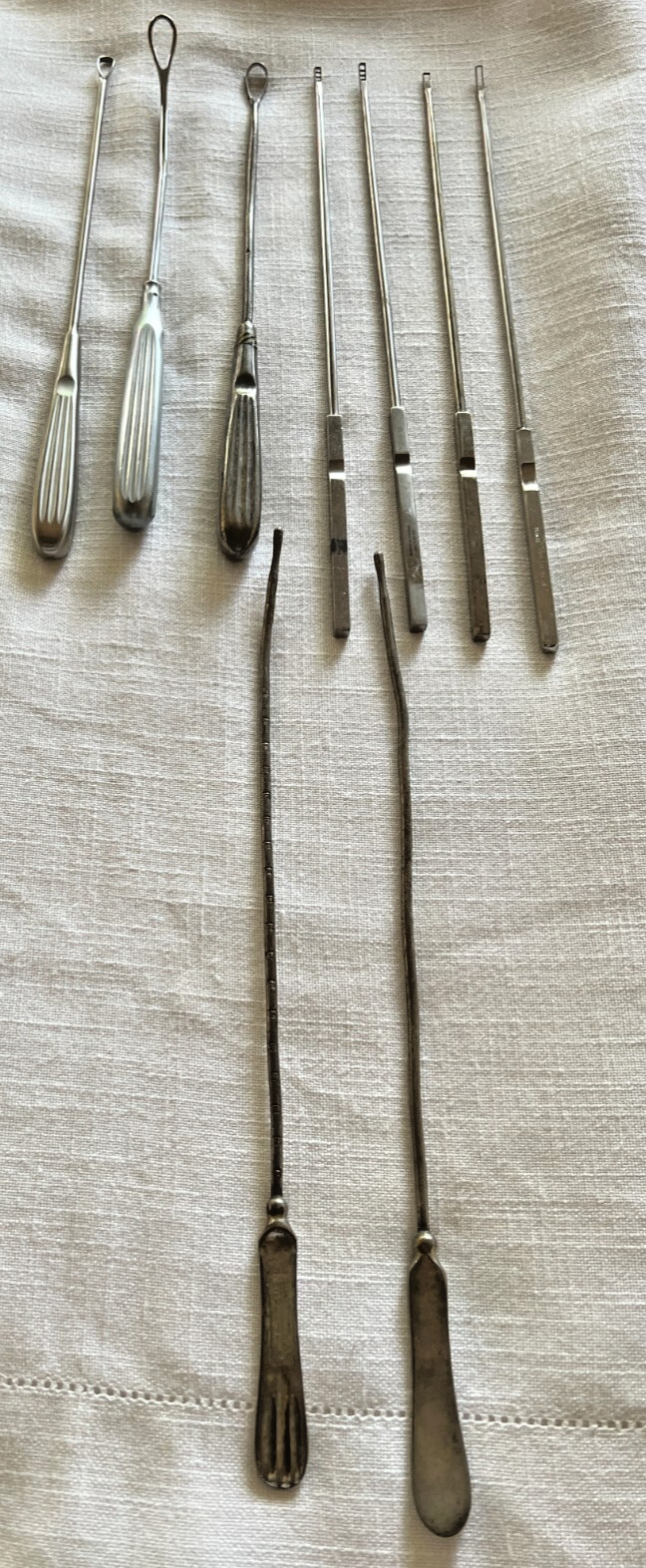 V. Mueller GL1600-002 sims curette &Kevorkian-Younge Biopsy Curette set of 9 pcs
